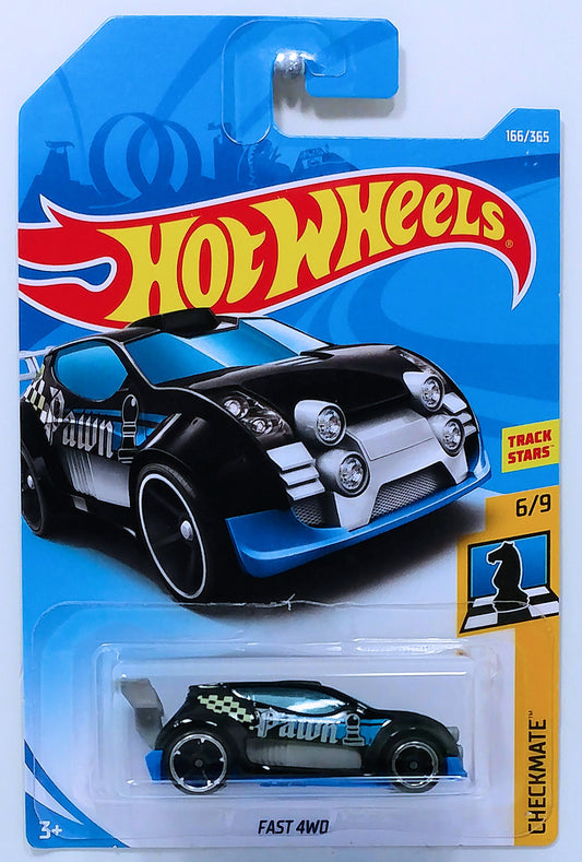 Hot Wheels 2018 - Collector # 166/365 - Checkmate 6/9 - Fast 4WD - Black - IC
