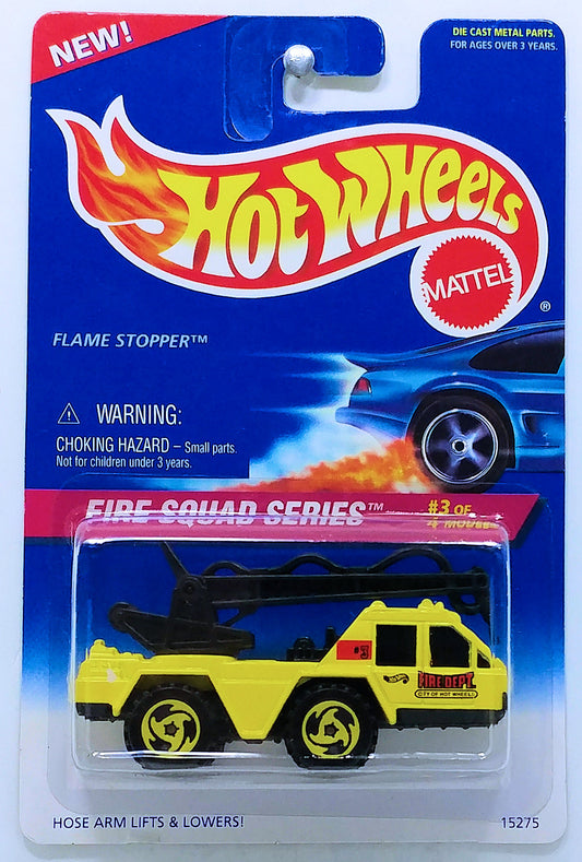 Hot Wheels 1996 - Collector # 426 - Fire Squad Series 3/4 - Flame Stopper - Yellow