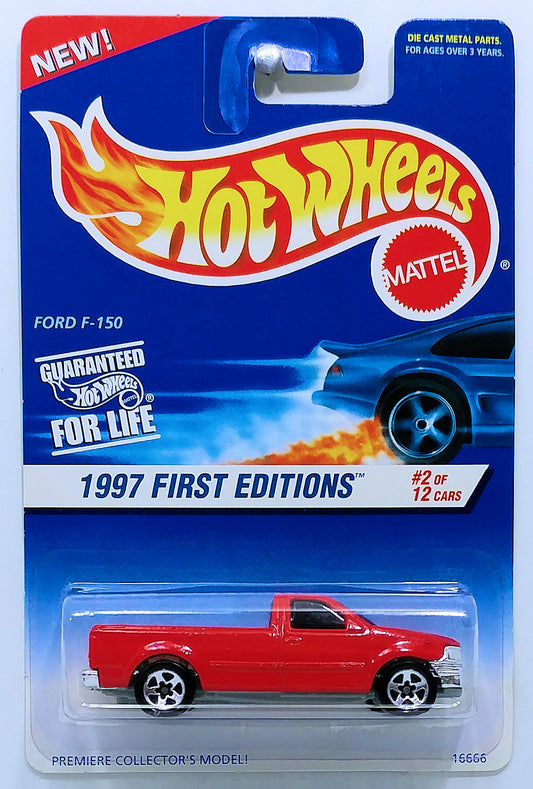 Hot Wheels 1997 - Collector # 513 - First Editions 2/12 - Ford F-150 - Red