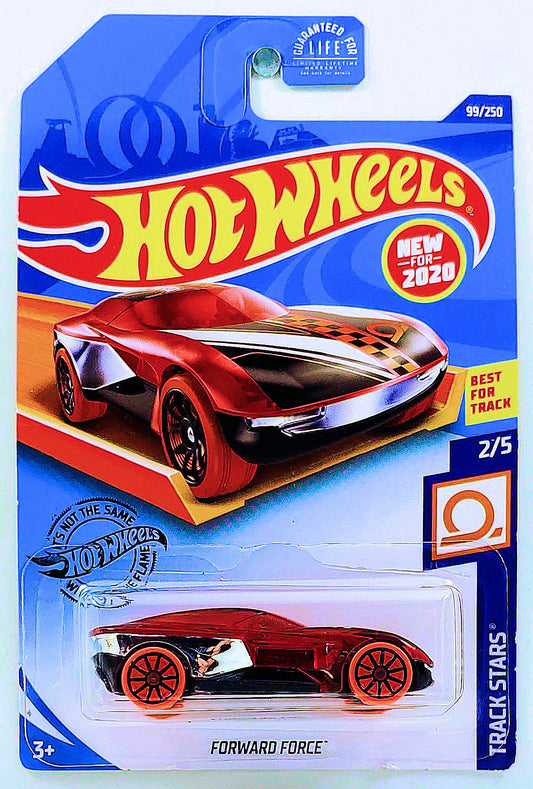 Hot Wheels 2020 - Collector # 099/250 - Track Stars 2/5 - New Models - Forward Force - Red