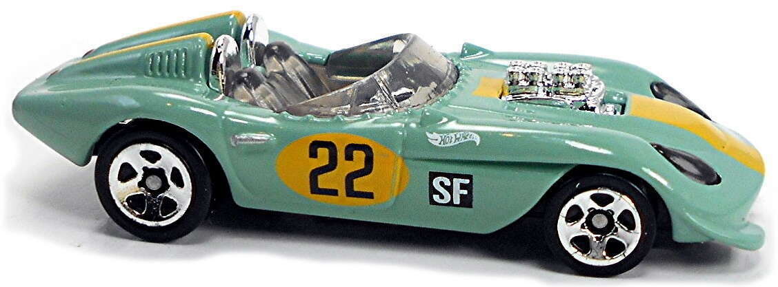 Hot Wheels 2022 - Collector # 123/250 - Retro Racers 7/10 - New Models - Glory Chaser - Pale Green - USA