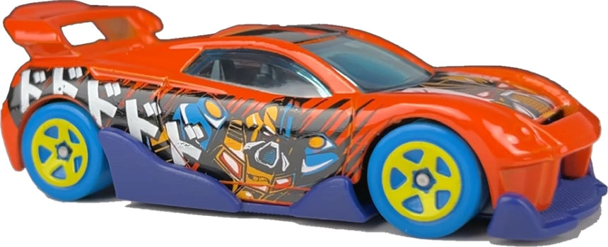 Hot Wheels 2022 - Collector # 170/250 - HW Art Cars 6/10 - Ms-T-Suzuka - Orange / 'I' - USA