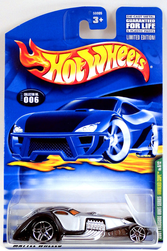 Hot Wheels 2001 - Collector # 006/240 - Treasure Hunt 6/12 - Hammered Coupe - Black & Silver