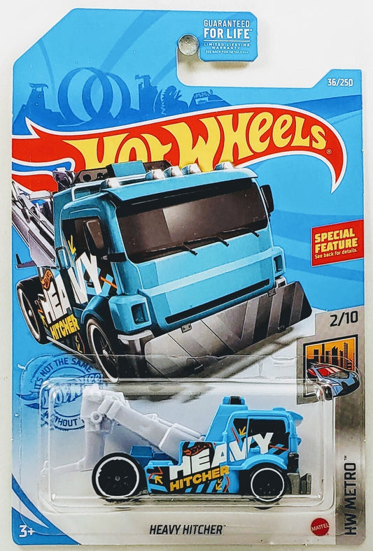 Hot Wheels 2021 - Collector # 036/250 - HW Metro 2/10 - Heavy Hitcher - Blue - USA Card
