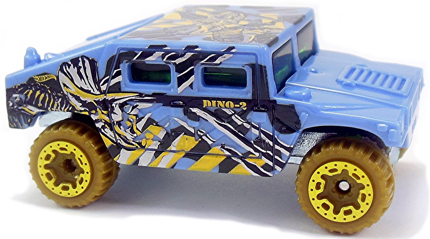 Hot Wheels 2018 - Collector # 250/365 - Dino Riders 5/5 - Humvee - Blue Purple - IC