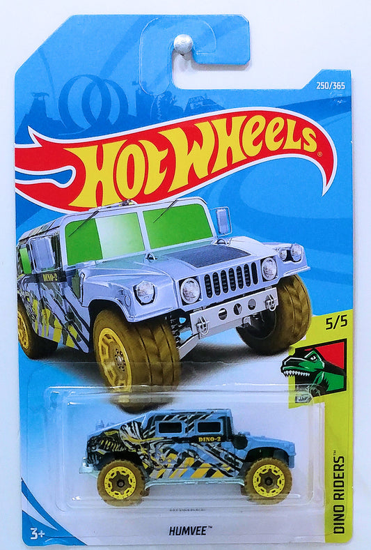 Hot Wheels 2018 - Collector # 250/365 - Dino Riders 5/5 - Humvee - Blue Purple - IC