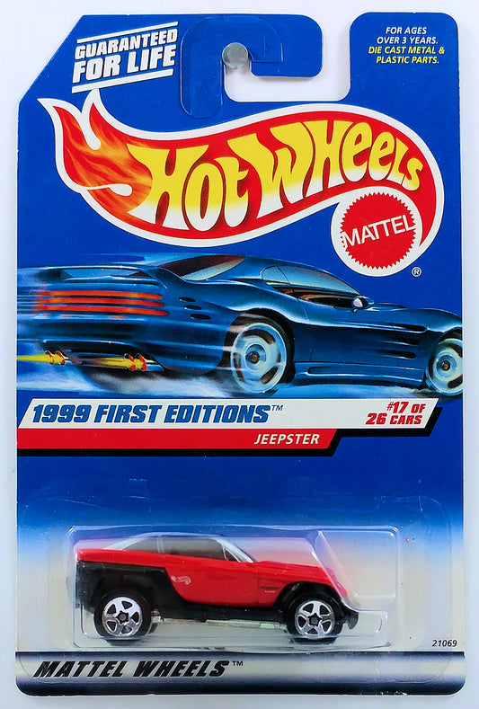 Hot Wheels 1999 - Collector # 922 - First Editions 17/26 - Jeepster - Red