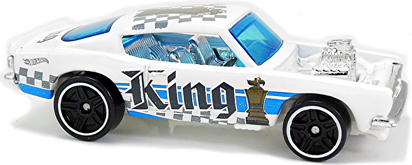 Hot Wheels 2018 - Collector # 362/365 - Checkmate 1/9 - King Kuda - White - USA