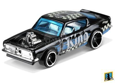 Hot Wheels 2018 - Collector # 261/365 - Checkmate 1/9 - King Kuda - Black - USA