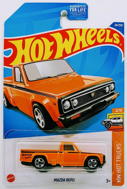 Hot Wheels 2022 - Collector # 024/250 - HW Hot Trucks 2/10 - Mazda Repu - Orange - USA Card