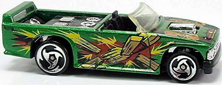 Hot Wheels 2000 - Collector # 036/250 - Kung Fu Force Series 4/4 - Mini Truck - Green - Sawblades - USA