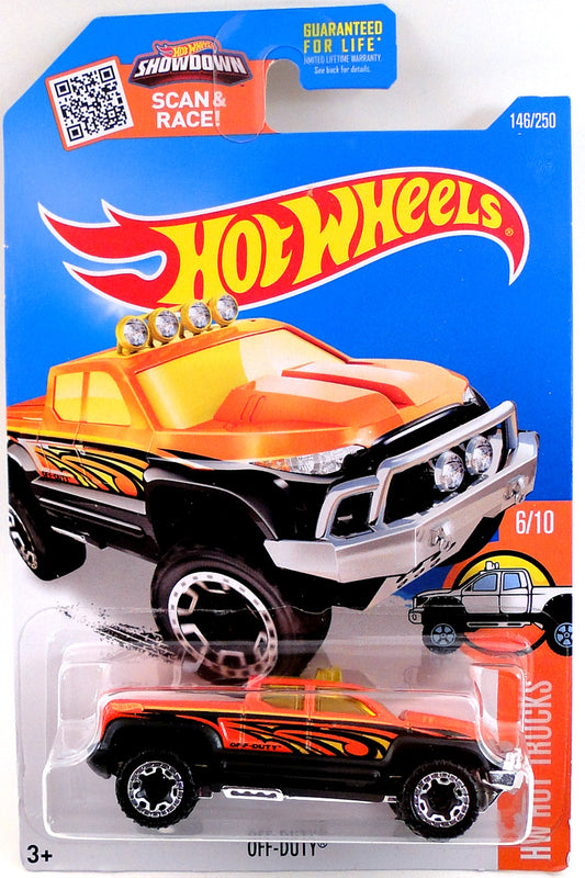 Hot Wheels 2016 - Collector #146/250 - HW Hot Trucks Series #6/10 - Off-Duty - Metalflake Orange