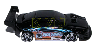 Hot Wheels 2006 - Collector # 132/223 - Pikes Peak Celica - Black - Black Wing - NO Tampo on Rear Quarter Panel - PR5 Wheels