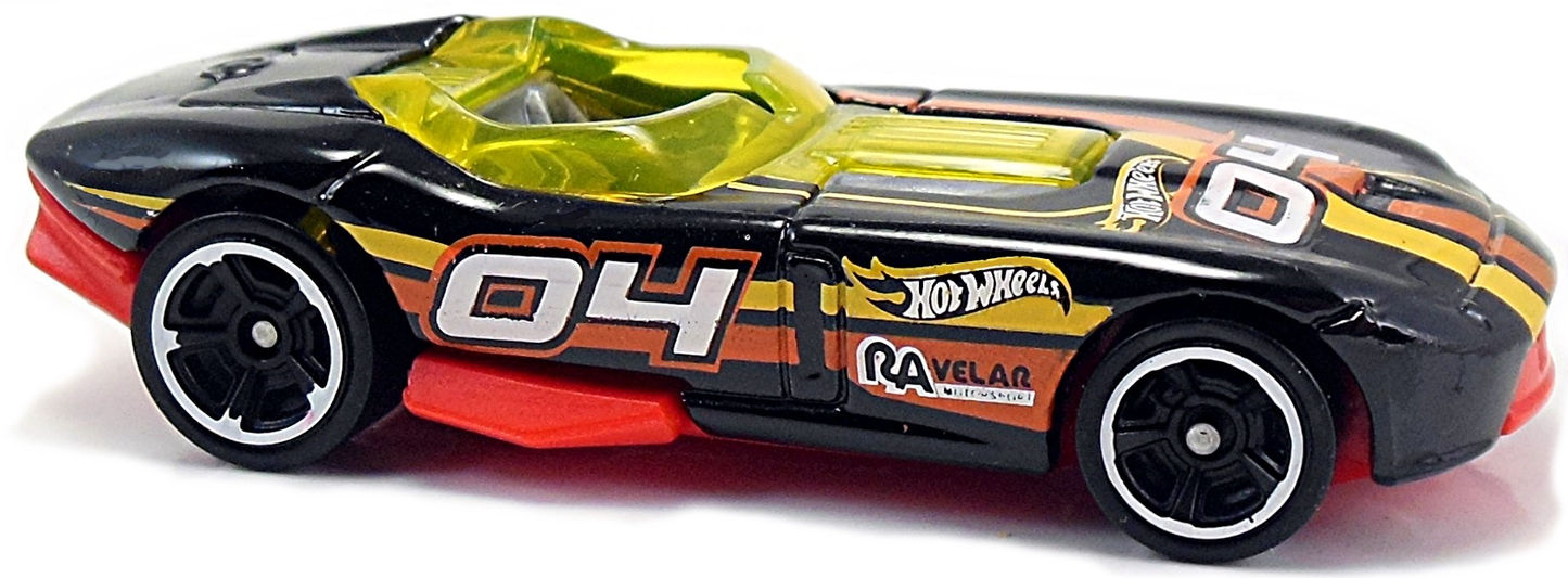 Hot Wheels 2017 - Collector # 318/365 - Legends of Speed 10/10 - RRRoadster - Black / #04 - USA Card