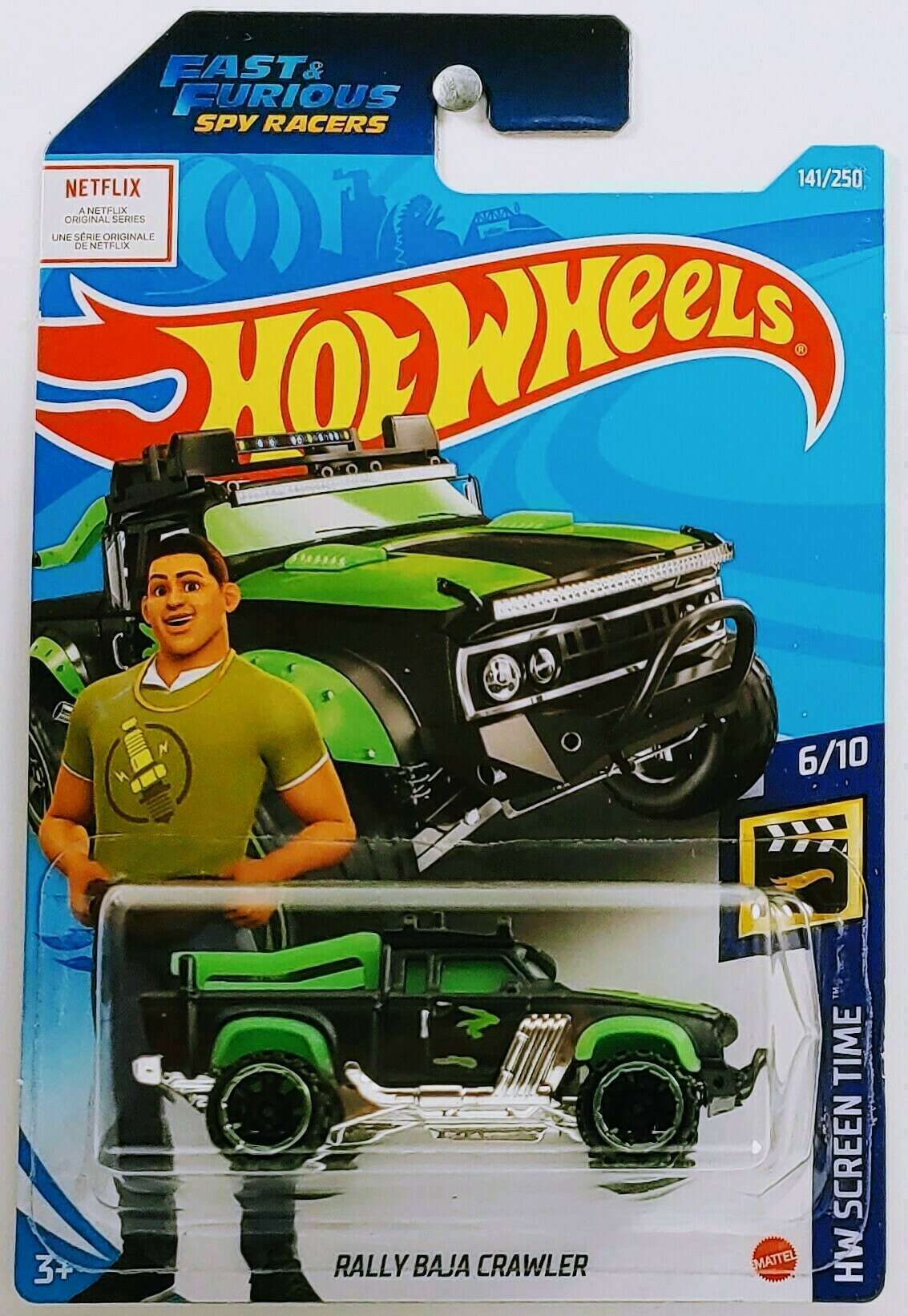 Hot Wheels Rally Baja Crawler – Fast & Furious Spy Racers, HW Screen Time 6/10, Short Card 2021, Maßstab 1:64, Sammlerstück Hot Wheels Rally Baja Crawler – Fast & Furious Spy Racers, HW Screen Time 6/10, Short Card 2021, Maßstab 1:64, Sammlerstück