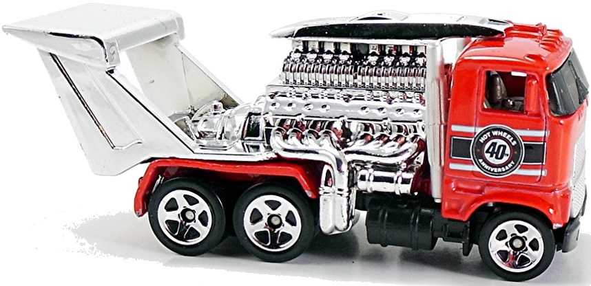 Hot Wheels 2008 - Collector # 055/196 - All Stars - Semi Fast II - Red - 5 Spokes - USA Card