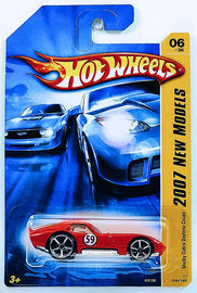 Hot Wheels 2007 - Collector # 006/180 - New Models 06/36 - Shelby Cobra Daytona Coupe - Red / #59 - OH5SP Wheels - USA
