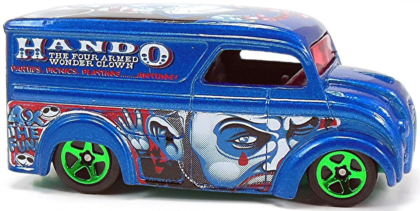 Hot Wheels 2003 - Collector # 095/220 - Crazed Clown Series 1/5 - Steel Passion (Dairy Delivery) - Metallic Blue - USA '04 Early Card