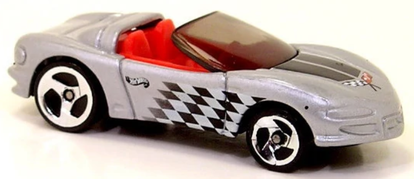 Hot Wheels 1998 - Collector # 759 - Treasure Hunts 11/12 - Corvette Stingray III - Silver - USA
