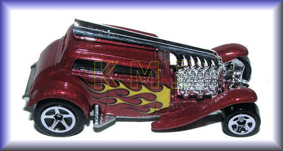 Hot Wheels 2007 - Collector # 012/180 - New Models 12/36 - Straight Pipes - Dark Red - USA Card