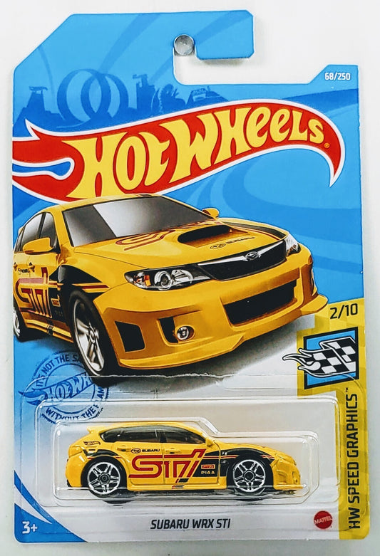 Hot Wheels 2021 - Collector # 068/250 - HW Speed Graphics 2/10 - Subaru WRX STI - Yellow - IC