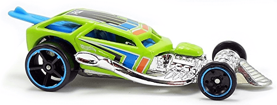 Hot Wheels 2012 - Collector # 063/247 - Treasure Hunts 13/15 - Surf Crate - Neon Green - 'TH' Logo on Roof - USA