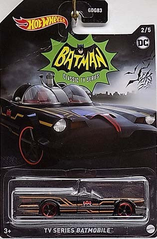 Hot Wheels 2021 - Batman / Batmobile Series # 2/5 - TV Series Batmobile - Black - OH5SP - Blister Card