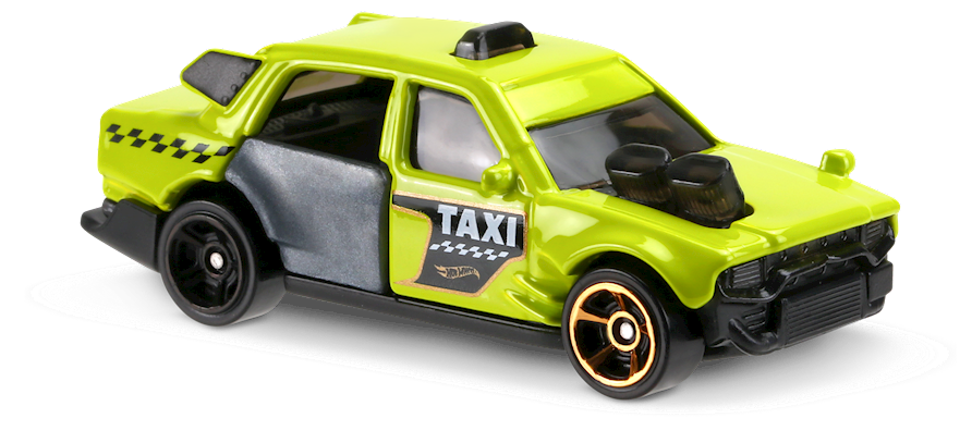 Hot Wheels 2017 - Collector # 092/365 - HW City Works 4/10 - Time Attaxi - Lime Green / Taxi - USA Card