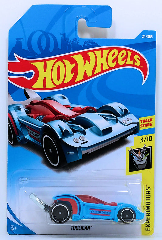 Hot Wheels 2018 - Collector # 024/365 - Experimotors 3/10 - Tooligan - Blue - International Card