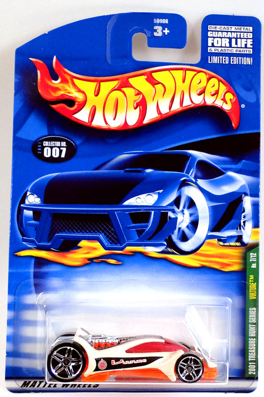 Hot Wheels 2001 - Collector # 007/240 - Treasure Hunt 7/12 - Vulture - White