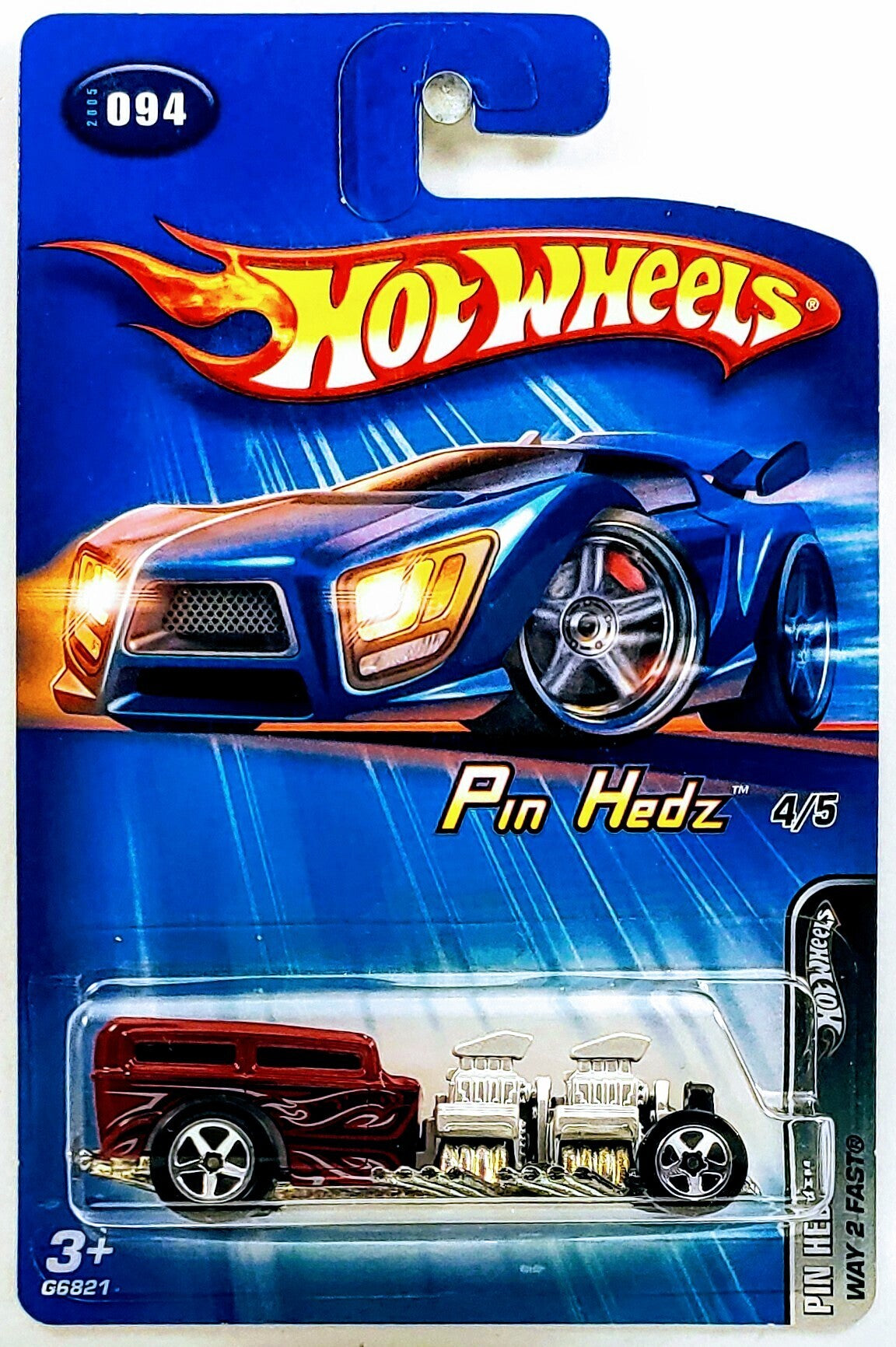 Hot Wheels 1956 Ford Pin Hedz 5/5, neu in Originalverpackung (Neu und Hot Wheels 1956 Ford Pin Hedz 5/5, neu in Originalverpackung (Neu und