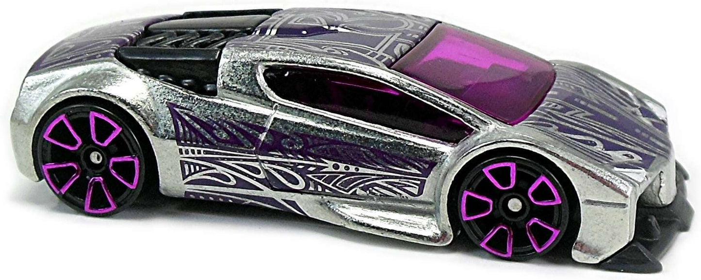 Hot Wheels 2017 - ZAMAC 006 - HW Art Cars 3/10 - Zotic - ZAMAC - Walmart Exclusive - USA 'Month' Card