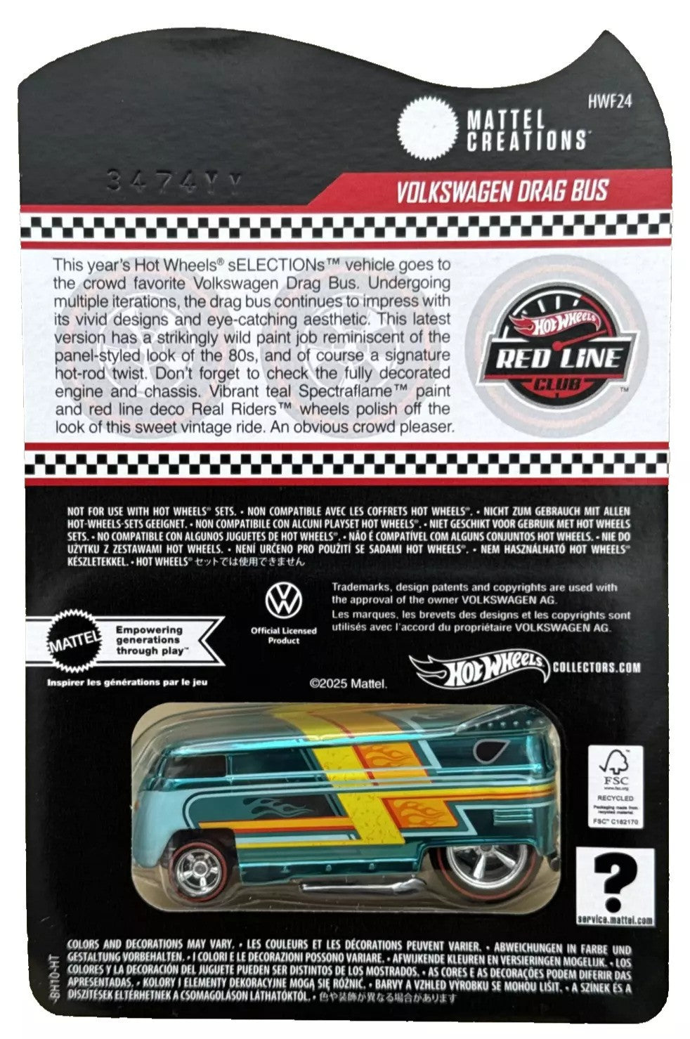 Hot Wheels 2024 - HWC / RLC - sELECTIONs Car - Volkswagen Drag Bus