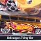 Hot Wheels 2011 - Collector Edition 3/4 - Volkswagen T1 Drag Bus - Spectraflame Gold etal/Metal & Real Riders - Bold Tilts Up - Kar Keeper