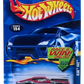 Hot Wheels 2002 - Collector # 154/240 - Olds 442 - Metallic Maroon - USA Race & Win Card with Factory Set Sticker