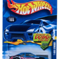 Hot Wheels 2002 - Collector # 155/240 - T-Bird Stocker - Metallic Blue - USA 'Race & Win' Card