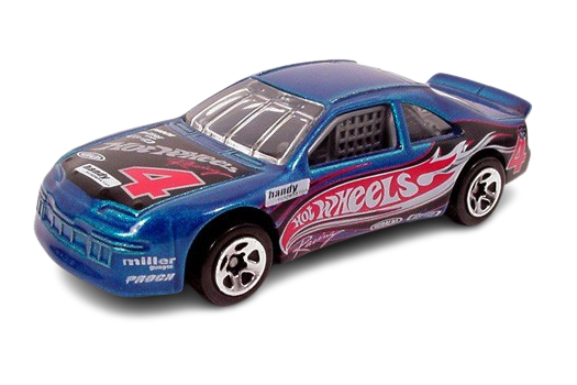 Hot Wheels 2002 - Collector # 155/240 - T-Bird Stocker - Metallic Blue - USA 'Race & Win' Card