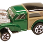 Hot Wheels 2002 - Collector # 182/240 - Morris Wagon - Metallic Green - USA 'Race & Win' Card