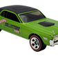 Hot Wheels 2002 - Collector # 029/240 - First Editions 17/42 - 'Apology Version' - '68 Cougar - Metalflake Green / Matte Black Roof / HotWheelsCollectors.com - 5 Spokes on Redlines - USA Card - Limited to 5,040
