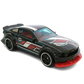 Hot Wheels 2019 - Collector # 044/250 - HW Game Over 5/5 - 2005 Ford Mustang - Black - '2' / Red &amp; White Stripes - White Rim / Black PR5 Wheels - USA Card with Factory Set Sticker
