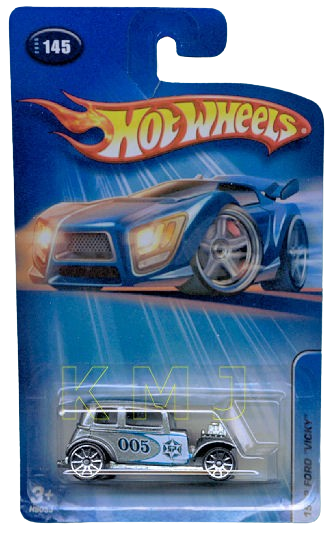 Hot Wheels 2005 - Collector # 145/183 - 1932 Ford 'Vicky' - Metalflake Gray / #005 - 10 Spokes - Metal Body and Metal Base - USA '05 Card