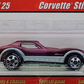 Hot Wheels 2005 - Classics Series 1 # 17/25 - Corvette Stingray - Spectraflame Purple - Clear Interior - 5 Spokes on Good Year - Metal/Metal - Special Paint - Limited Edition