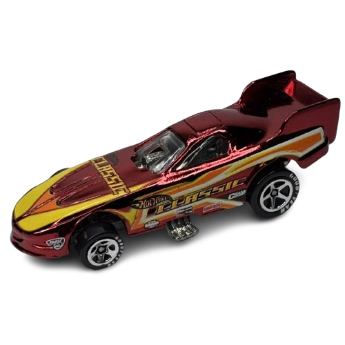 Hot Wheels 2005 - Classics Series 1 # 18/25 - Firebird Funny Car - Spectraflame Red - 5 Spoke Wheels on Good Year Tires - Metal/Metal - Body Flips Up - Special Paint - Limited Edition
