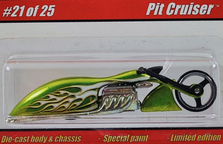 Hot Wheels 2005 - Classics Series 1 # 21/25 - Pit Cruiser - Spectraflame Anti-Freeze / Flames - Metal/Metal - Limited Edition