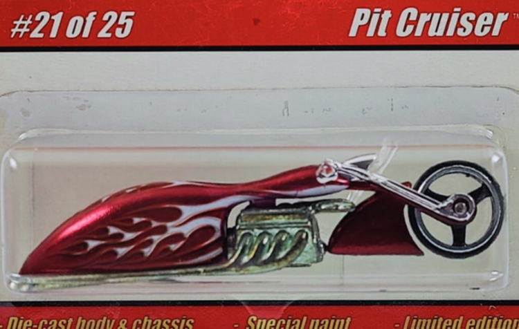 Hot Wheels 2005 - Classics Series 1 # 21/25 - Pit Cruiser - Spectraflame Magenta / Flames - Metal/Metal - Limited Edition