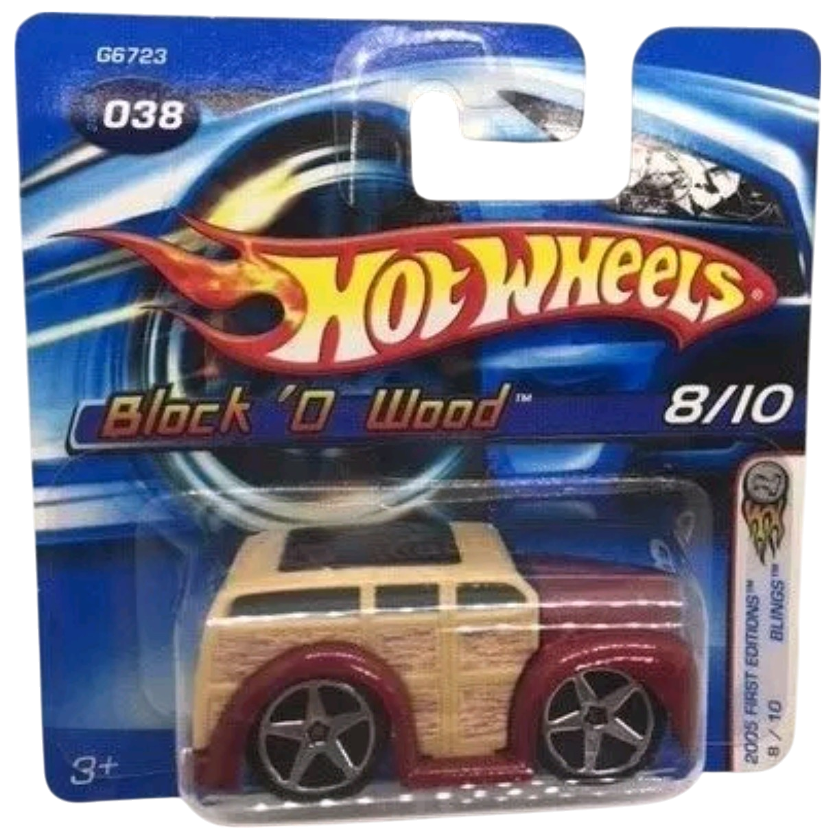 Hot Wheels 2005 G6723 First Editions Blings Block 'o Wood | Meses Sin