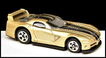 Hot Wheels 2002 - Collector # 174/240 - Dodge Viper GTS-R - Champagne - USA '35th Anniversary' Card