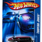 Hot Wheels 2006 - Collector # 162/223 - Torpedo Jones - Dark Red / Black & Silver Flames - 3 Spokes - USA '07 Card