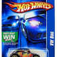 Hot Wheels 2006 - Collector # 197/223 - VW Bug - Black / Orange Red & Yellow Graphics - Gold Y5 Wheels - USA '07 Instant Win Card
