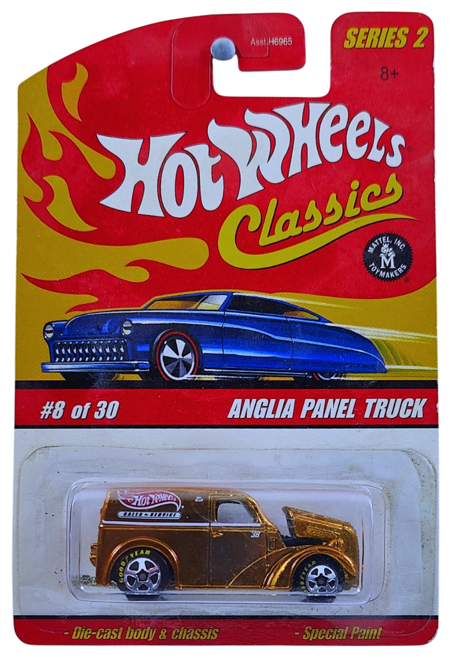 Hot Wheels 2006 - Classics Series 2 # 08/30 - Anglia Panel Truck - Spectraflame Gold - 5 Spokes with Goodyear Tires - Metal/Metal - Limited Edition